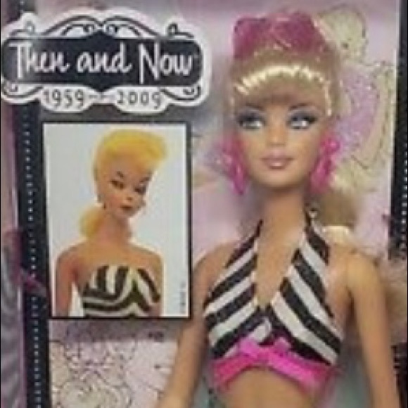 Then and now Bathing suit Barbie mint in box